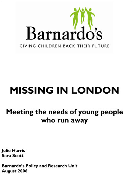 Missing in London: Meeting the needs of young people who run away