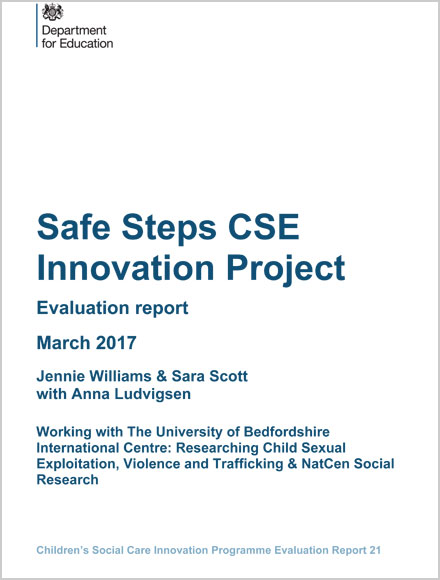 Safe Steps CSE Innovation Project Evaluation report