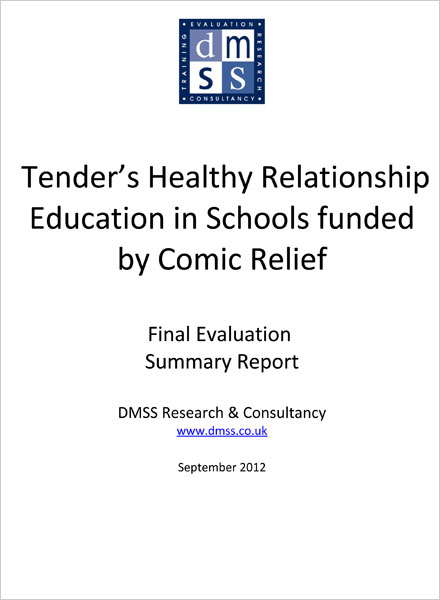 Evaluation of Tender's Healthy Relationship Education in Schools Final Report