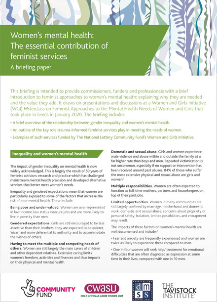 Women’s mental health: The essential contribution of feminist services