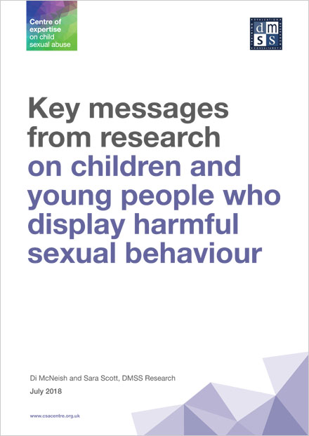 Key messages from research on children and young people who display harmful sexual behaviour