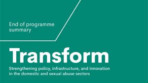 Evaluation and Learning from the Lloyds Foundation Transform Programme